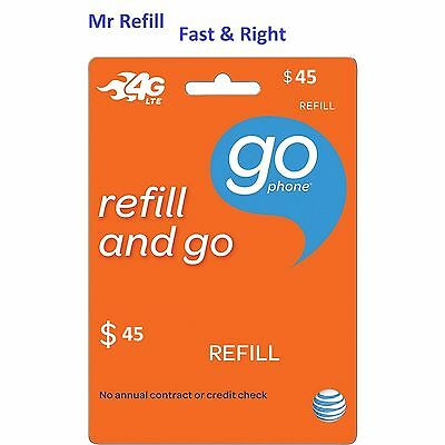 At&t Gophone $45 Direct Refill-fast & Right.over 4025 Sold !  🔥🔥🔥 Thank You!